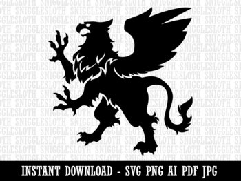 Griffin SVG, Eagle SVG, Lion SVG, Griffin Vector, Griffin Silhouette ...