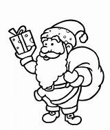 Coloring Santa Claus Printable Free Pages sketch template