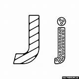 Letter J Coloring Page sketch template
