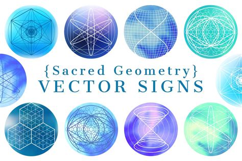 {Sacred Geometry} Vector SIGNS (7909) | Illustrations | Design Bundles