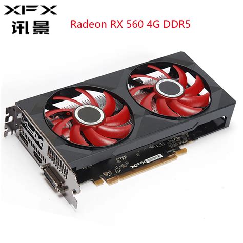 XFX Radeon RX 560 4GB DDR5 Graphics Cards AMD Graphics Card 4GB GPU 128 ...