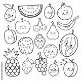 Fruits Coloring Pages sketch template