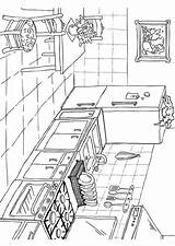 Disegno Da Colorare di cucina – Disegni E Stampare Gratis  sketch template