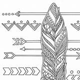 Feather And arrows Adult coloring Page  Etsy sketch template