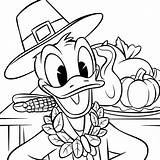 Disney Donlad Duck Thanksgiving coloring Page  Download Print Or sketch template