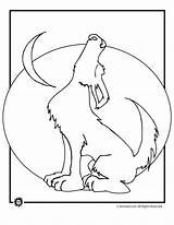 Coloring Pages Of A Wolf Howling sketch template