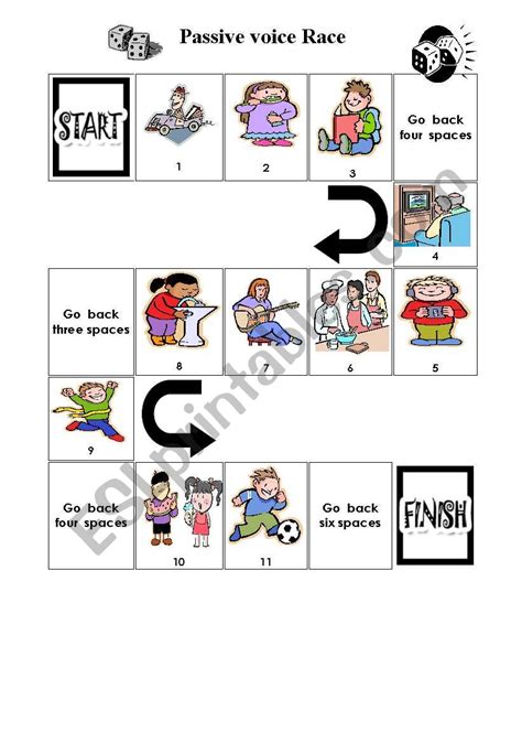 Active Passive Voice Activities Game - Charma