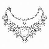 Download Necklace Coloring Page For Children Pages Online  sketch template