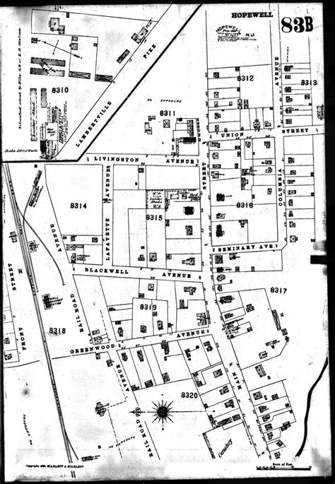 Fire Map of Hopewell Boro (1890) – Scarlett – Hopewell Valley History Project