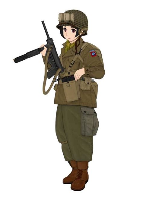 Military Girls - Part 5: United States - WWI to Korea | Anime military, Anime warrior, Military girl