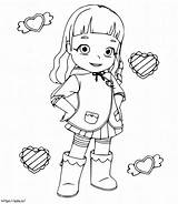 Cute Ruby From Rainbow Ruby Coloring Page sketch template