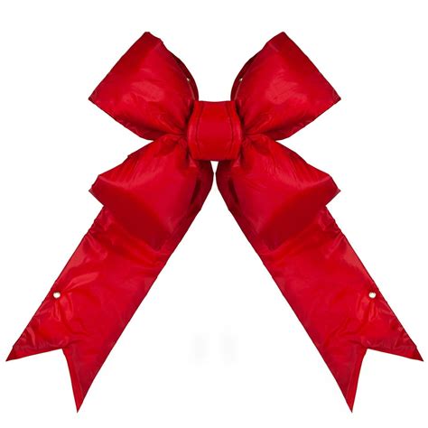 Big Red Christmas Outdoor Bows, Commercial-Grade 3D Structural Nylon ...