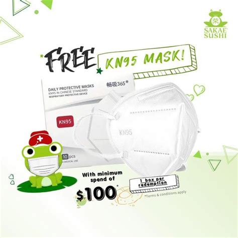 6 Dec 2021 Onward: Sakae Sushi Free KN95 Masks for Delivery Orders ...