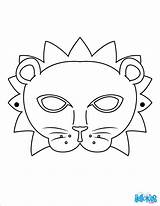 Lion mask coloring Pages  Hellokidscom sketch template