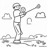 Golf Coloring Page  Pagescom sketch template