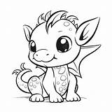 Cute Baby Dragon Coloring Pages Outline Sketch Drawing Vector Dragon  sketch template