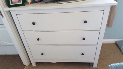 White ikea hemnes 3 drawer chest of drawers. Excellent condition. | in Bradley Stoke, Bristol ...