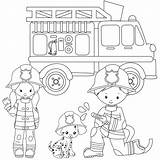 Popular Firefighters Coloring Page  Enjoy At Buddy Truck sketch template