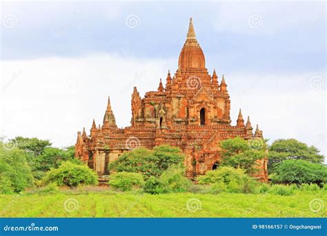 Bagan Archaeological Zone, Myanmar Stock Image - Image of asian ...