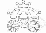 Cinderella Carriage Coloring Pages Sketch Page sketch template