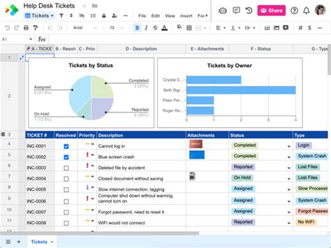 Support Ticket Tracker with Form | Free Help Desk Template