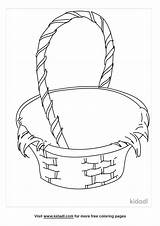 Empty Fruit Basket Coloring Pages sketch template