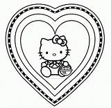 Hello Kitty Valentine Coloring Pages  Free Printable sketch template