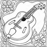 Mandolin Coloring Page 33073 26145 sketch template