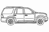 Drawing Ford Coloring Page  Free Printable Pages sketch template