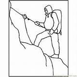 Climbing Mountain Coloring Sheet Pages Worksheet Sheets Rock Worksheets  sketch template