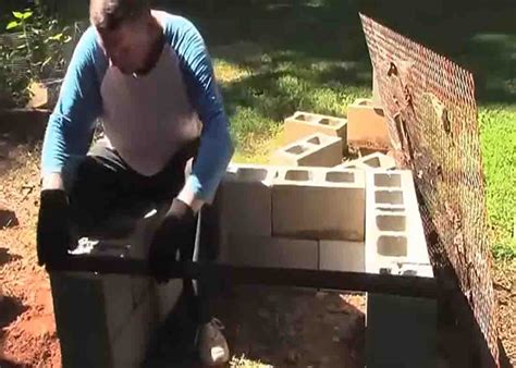 DIY Backyard Cinder Block Grill Tutorial