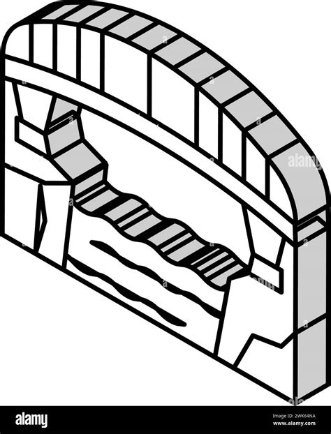 bridge concrete isometric icon vector illustration Stock Vector Image & Art - Alamy