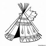 Traditional Native American Teepee Coloring Page  Pagescom sketch template