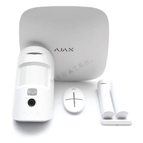 AJAX StarterKit Cam White - Wireless Security System with Visual Alarm ...