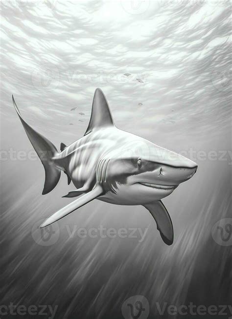 Hammerhead Shark Drawing In Pencil