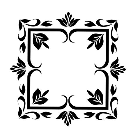 Free Decorative Rectangle frame with corner vector illustration ...