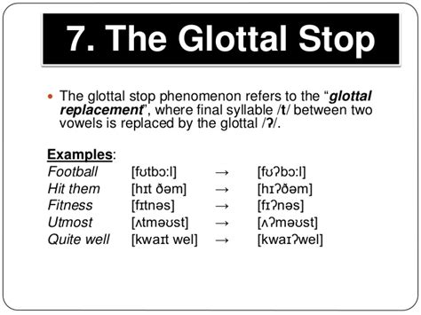 Learn British English - The glottal stop