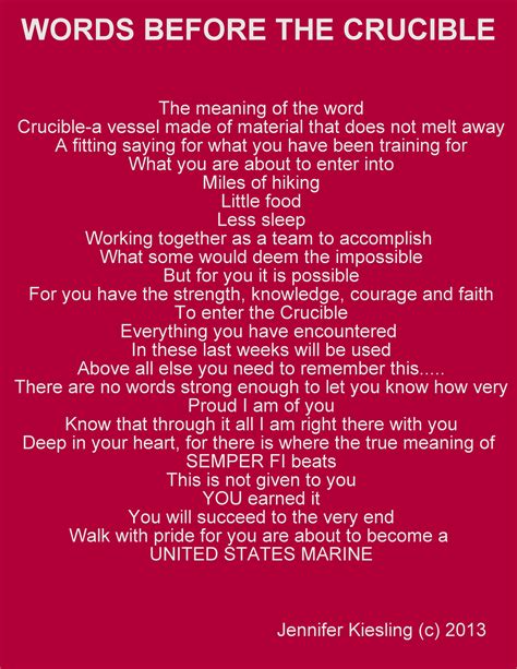 Words to my son before he started the Crucible | Marine mom quotes, Marines girlfriend, Marine ...