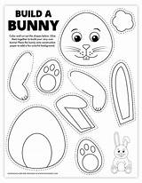 Free Printable Build A Bunny  coloring Pages sketch template