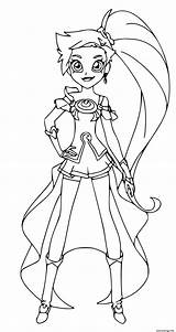 Lolirock Auriana Coloring Page Pages sketch template