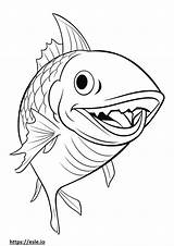 Coloring Viperfish Designlooter Resolution Sketch Page sketch template