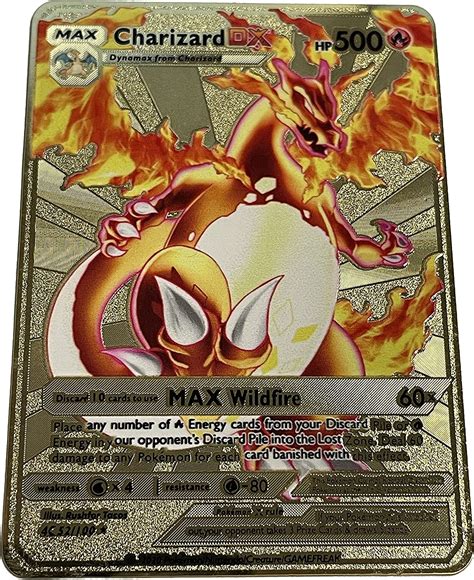 Charizard DX Metal Gold Card - Collector's Rare Shiny - – One-Touch Top ...