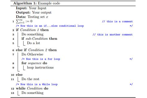 How to write algorithm in Latex - Roy’s Blog