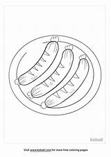 Sausage Coloring Pages Sketch Page sketch template