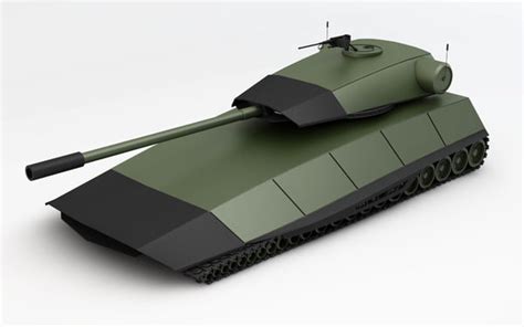 futuristic tank 3d model