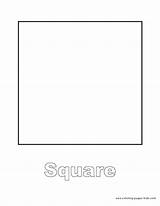 Square Shape Coloring Pages Printable sketch template