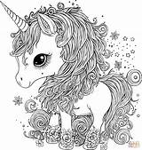 Cute Detailed Unicorn coloring Page  Free Printable Coloring Pages sketch template