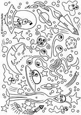 Adult Coloring Pages Printable Aliens sketch template