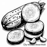 Cucumber Coloring Pages  Free & Printable sketch template