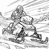 Snowmobile Coloring Pages  Free & Printable sketch template